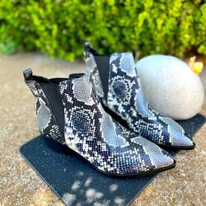 Great for Rodeo! New! Marc Fisher Snake Print Booties Size 7
